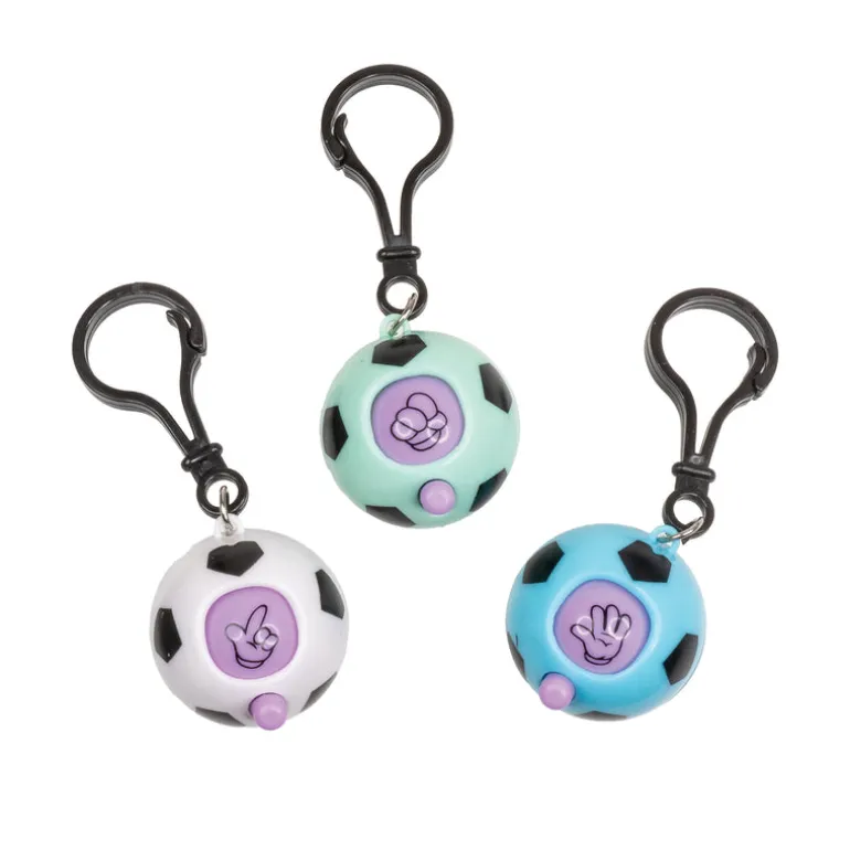 Rock, Paper, Scissors, Dynamite Soccer Ball Keychain - 24 per bag