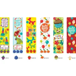 Scented Birthday Bookmarks - 48 per bag