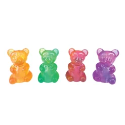 Scented 2-Color Gummy Bear Pencil Toppers - 24 per tub