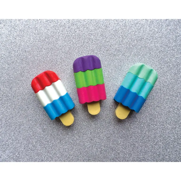 Scented 3D Ice Cream Bar Erasers - 48 per bag