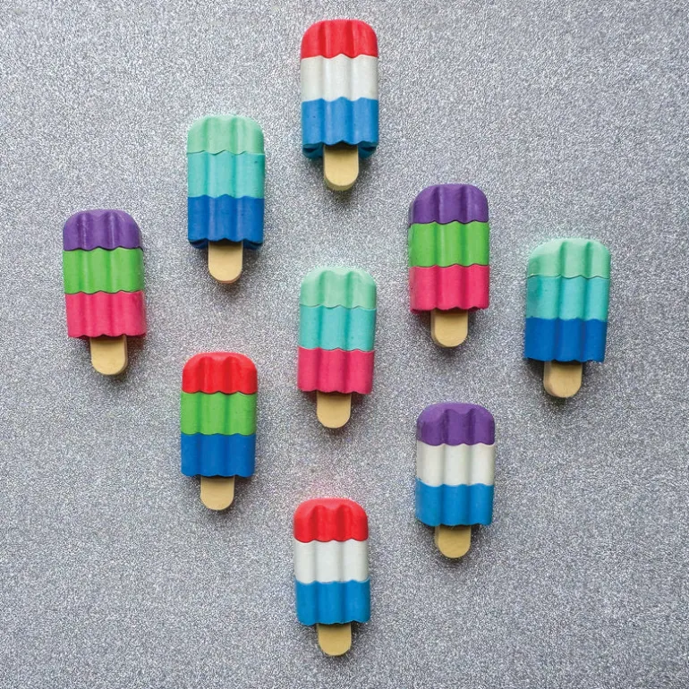 Scented 3D Ice Cream Bar Erasers - 48 per bag