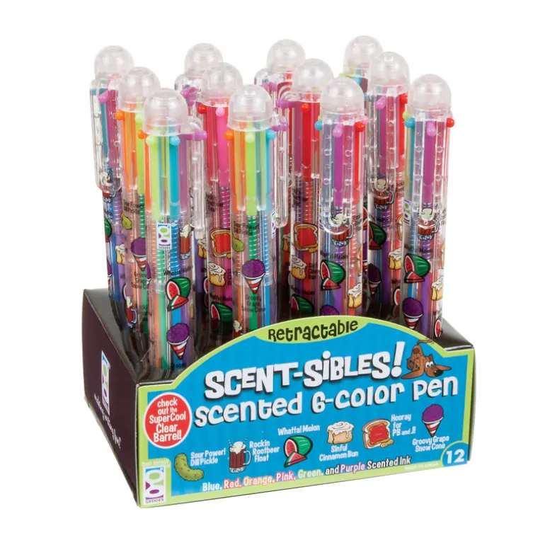 Scent-sibles Scented 6-Color Pens - 12 per display