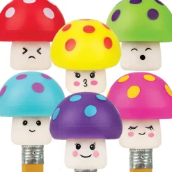 Shroom Squad Pencil Topper Erasers - 100 per bag