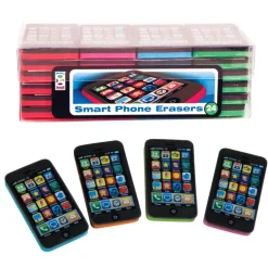 Smart Phone Erasers - 24 per display