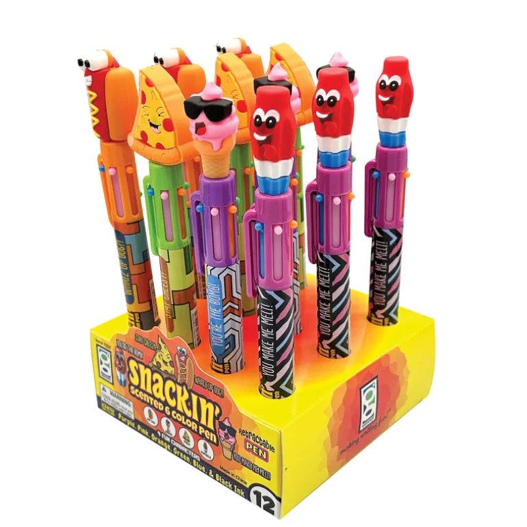 Snackin Scented 6 Color Pen - 12 per display