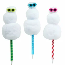 Squishy Snowman Pens - 12 per display