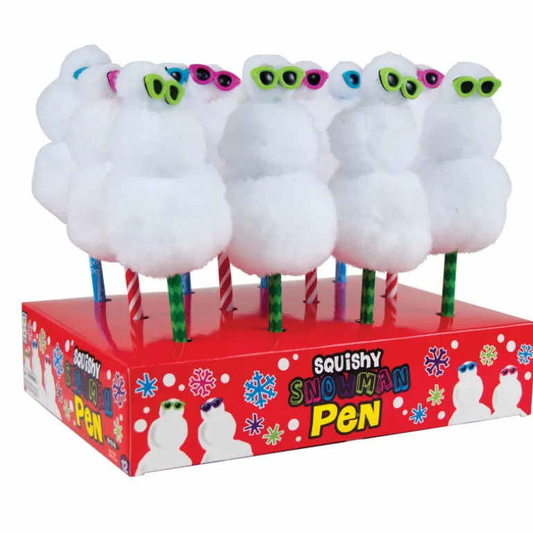 Squishy Snowman Pens - 12 per display