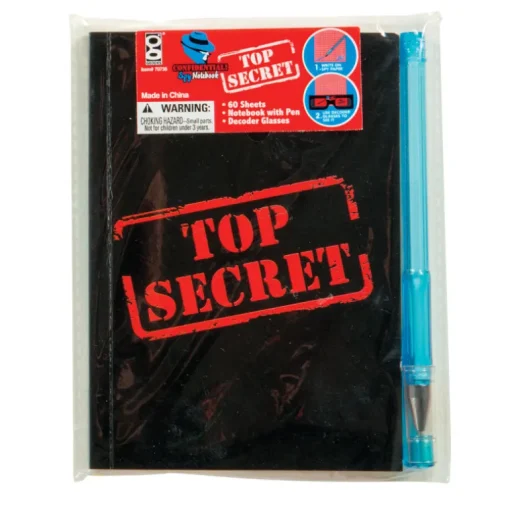 Top Secret Confidential Spy Notebooks - 12 per box
