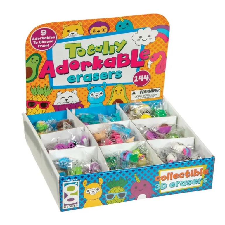 Totally Adorkable Erasers - 144 per bag