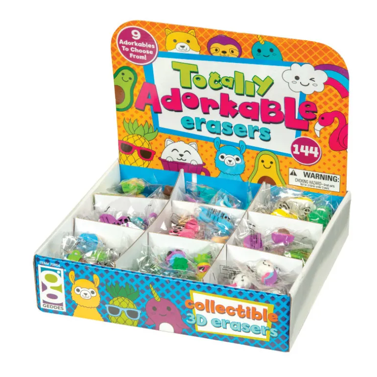 Totally Adorkable Erasers - 144 per bag