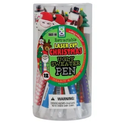 Ugly Sweater Christmas Pens - 12 per tub