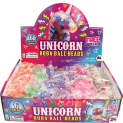 Unicorn Boba Ball Head - 24 per display