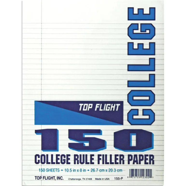 8 x 10.5 Looseleaf Paper Pack - College Rule - 150 sheets per pack