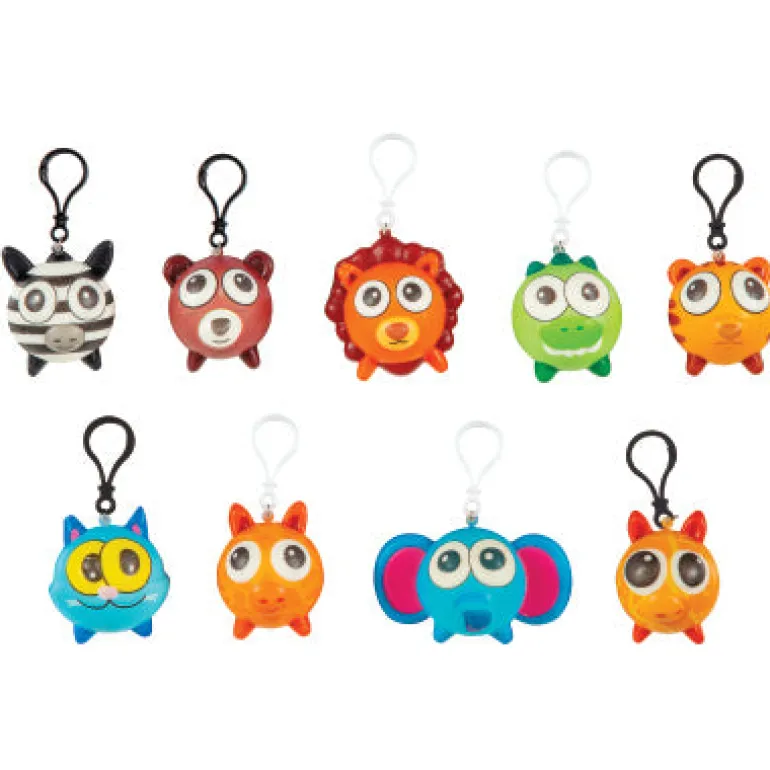 Zoo Animal Squishes Keychain - 24 per bag