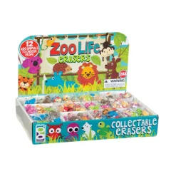 Zoo Life Eraser Display - 288 per display